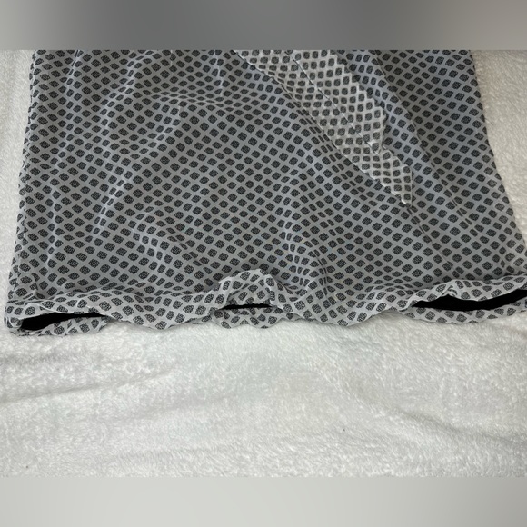 🖤Sara Michelle Petite White Black Polka dot blouse Petite Small - Picture 6 of 7